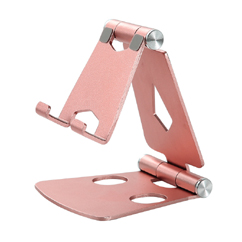 Double Foldable Aluminum Mobile Phone Holder