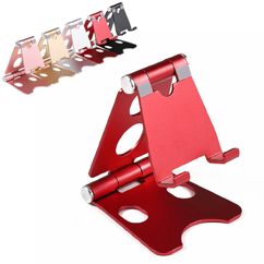Double Foldable Aluminum Mobile Phone Holder 