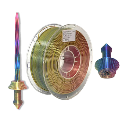 Triple Colors Silk Filament